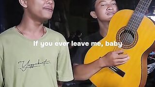 Busker with a melodious voice cover _It Will Rain (Bruno Mars)