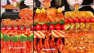 Spicy food eating|Eating video|Asmr eating 3