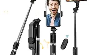 Bluetooth Extendable Selfie Sticks with LED Fill Light Selfie Stick Portable Lightweight