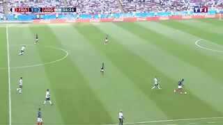 Second poteau PAVARD en DIRECT TF1 - France vs Argentine BUT INCROYABLE du 2-2 le 30 Juin 2018