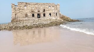 Castle in the middle of the sea Morocco