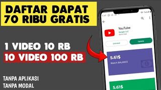 Hasilkan Rp100.000 /Hari Cuman Nonton Video Di YouTube - Cara Mendapatkan Uang Dari internet