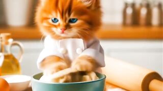 cute cat making food //cute cat making food videos //cute cat videos