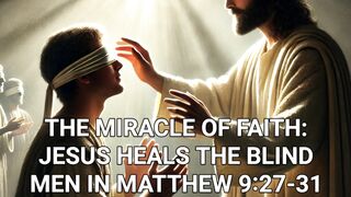 THE MIRACLE OF FAITH: JESUS HEALS THE BLIND MEN IN MATTHEW 9:27-31