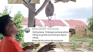 Hati-hati❗Timbangan gantung 100kg, Tapi gambarnya di ganti dengan 150kg