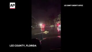 Video shows Florida residents being rescued after Hurricane Helene.