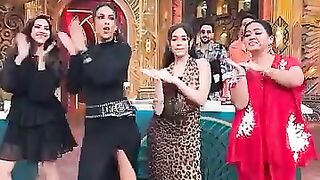 _GIRLS GANG of #laughterchef #jannatzubair #niasharma #reemshaikh #bhartisingh dance together