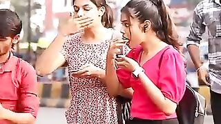 Eating  pani puri prank????