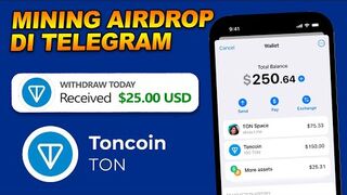 Mining AIR DROP Dibayar Tiap Hari - Cara Menghasilkan Uang Di Telegram Bot Modal HP