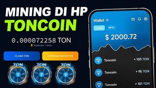 MINING TONCOIN DI HP GRATIS!! CARA MENGHASILKAN UANG DARI INTERNET, MINING TONCOIN DI TELEGTAM