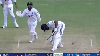 India all wickets against Bangladesh in 2nd test match 1st inning