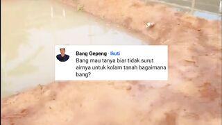 Agar air kolam TANAH tidak SURUT apa yang harus dilakukan❓