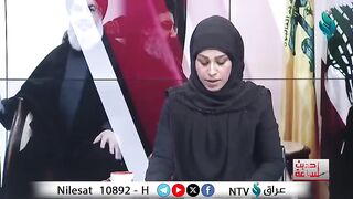 A female broadcaster cries on air when she hears about the martyrdom of Sayyed Hassan Nasrallah