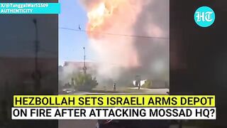 Hezbollah Sets Israeli Weapons Depot On Fire After Targeting Mossad HQ Several Hurt In Fresh Attack