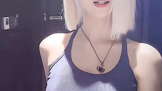 Silver short hair