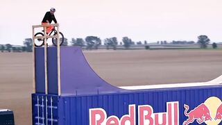 RIDING A BIKE ON A MOVING TRAIN