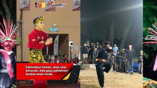 try to imitate the movements of pencak silat athletes