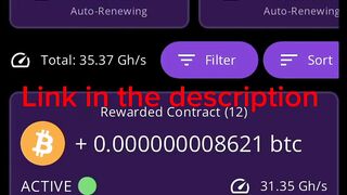 Withdrawal proof of Bitcoin mining app