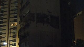 Aftermath of Israeli strike on apartment block in heart of Beirut _ AFP.