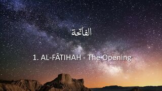 Surah 1 - Al-Fatiha_ ???? ENGLISH ONLY Recitation with Arabic Subtitles. Nature Backgrounds