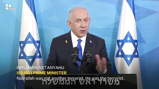 Netanyahu says Israel had no choice but to target Hezbollah leader Nasrallah.