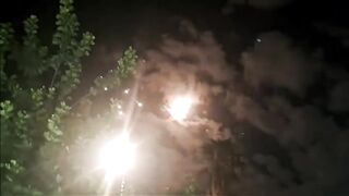 Projectiles in sky above West Bank, amid Iranian attack on Israel _ AFP.