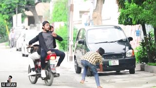 Hit and Run Prank on Bike