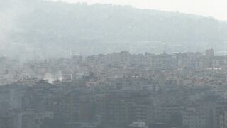 Strike on Beirut's southern suburbs _ AFP.