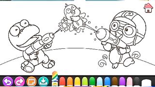 pororo and friend colouring 3