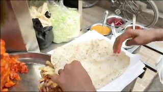 Tasty Chicken Shawarma for just $1 | Indian Street Food