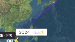 Singapore (SIN) – New York (JFK) Flight Route(English) #aviation #flight #tiktok #travel #singapore