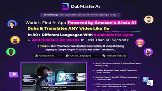 DubMaster AI Review - World's Best Premier Video Dubbing App