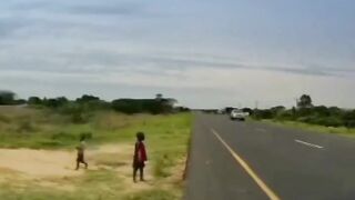 Teach kid on how to cross roads