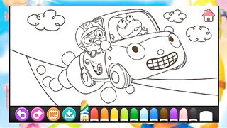 pororo and friend colouring 5