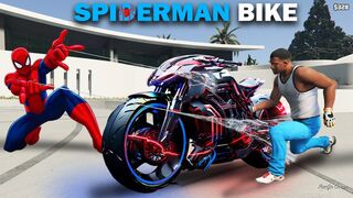 Franklin Stealing Spiderman The Most Fastest Super Bike in GTA 5 ! - Hafiz Gamerz