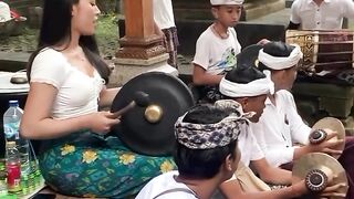 Balinese  are also good at playing Balinese gamelan music