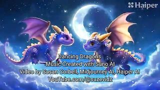 Dancing Dragons - AI Animation