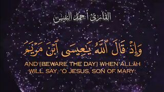 when Allah will say, "O Jesus, Son of Mary, did you say to the people, 'Take me and my mother as deities besides Allah?