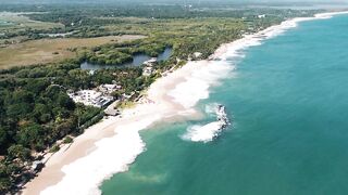 Aerial View of the Coast of Tangalle, Sri Lanka