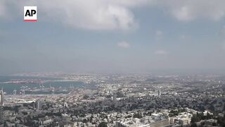 Sirens and explosions were heard in the Israeli city of Haifa.