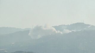 Smoke rises after Israeli strikes on villages in south Lebanon _ AFP.