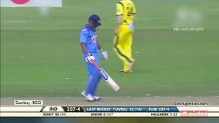 MS Dhoni 62 (38) vs Australia 7th Odi 2013 , Bengaluru (Ball By Ball)