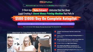 Paydays Review - Get $500-$1000 Per Day On AutoPilot