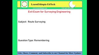 Exit exam questions