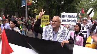 Pro-Palestinian march in Madrid ahead of October 7 anniversary