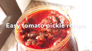 Easy Tomato Pickle Recipe Andhra Tomato Pachhadi Recipe