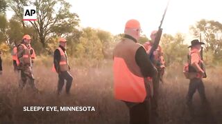 Tim Walz opens pheasant season hunting in Minnesota.