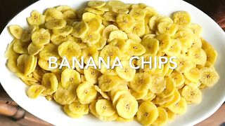 Homemade Banana Chips Recipe Kerala Banana Wafers