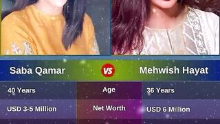 Saba qamar vs mehwish hayat