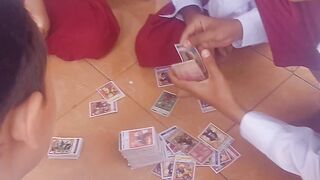 children play clapping cards